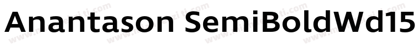 Anantason SemiBoldWd150字体转换